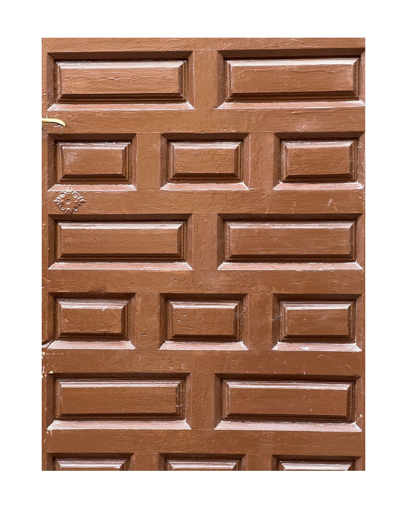 Puerta castellana panelada en madera maciza - 2