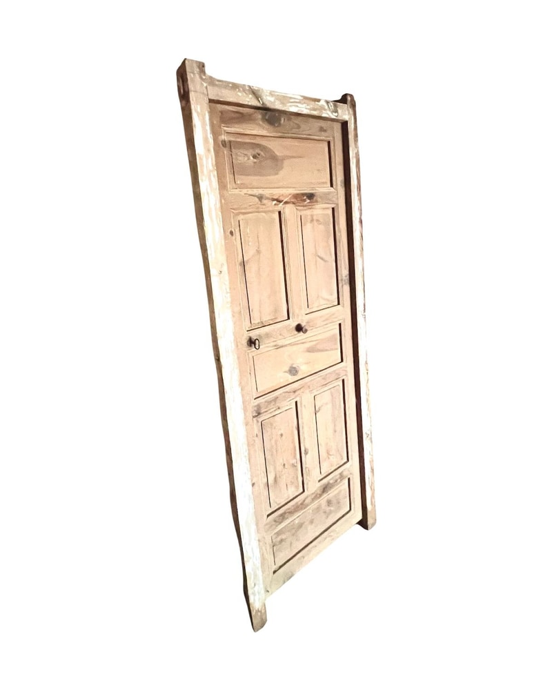 Puerta rústica castellana de madera maciza – finales del siglo XIX - 4