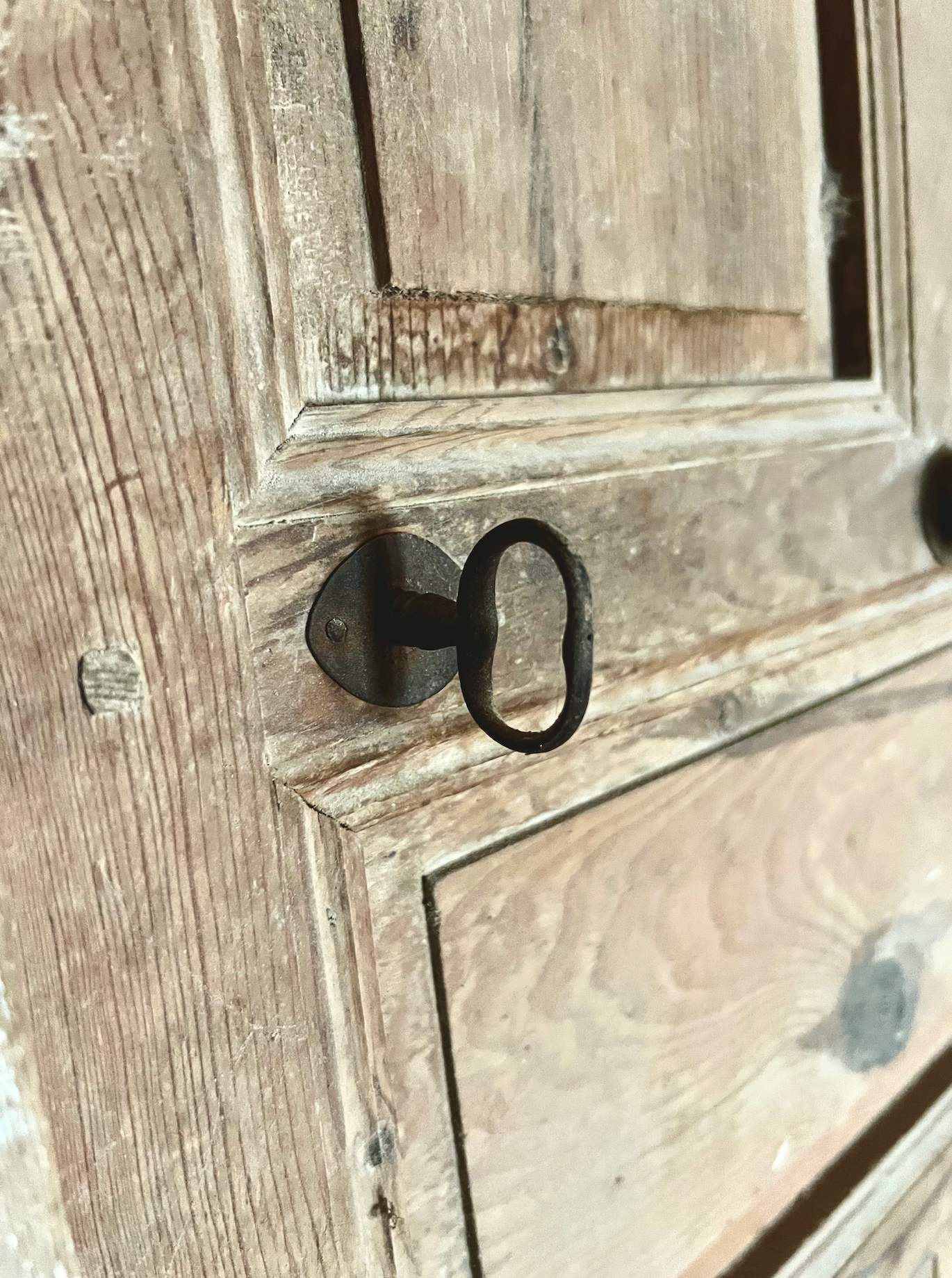 Puerta rústica castellana de madera maciza – finales del siglo XIX - 3