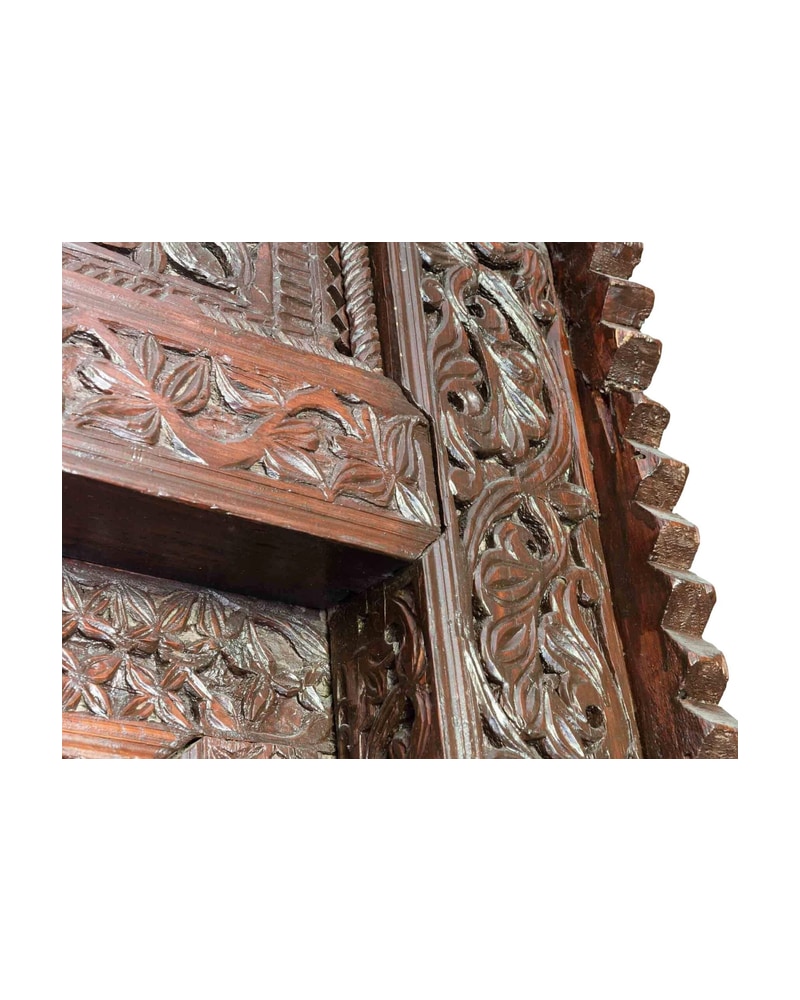 Marco y Puertas Indo-Coloniales Talladas, Siglo XIX - 8