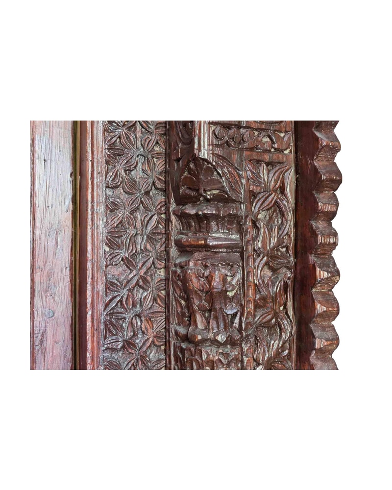 Marco y Puertas Indo-Coloniales Talladas, Siglo XIX - 5