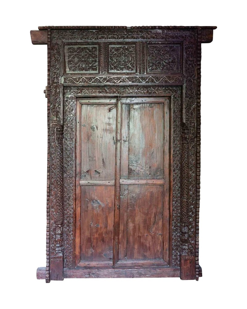 Marco y Puertas Indo-Coloniales Talladas, Siglo XIX