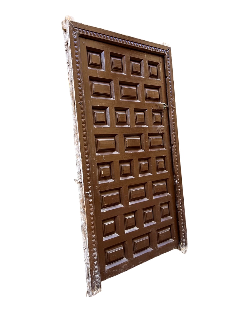 Puerta castellana panelada en madera maciza - 5
