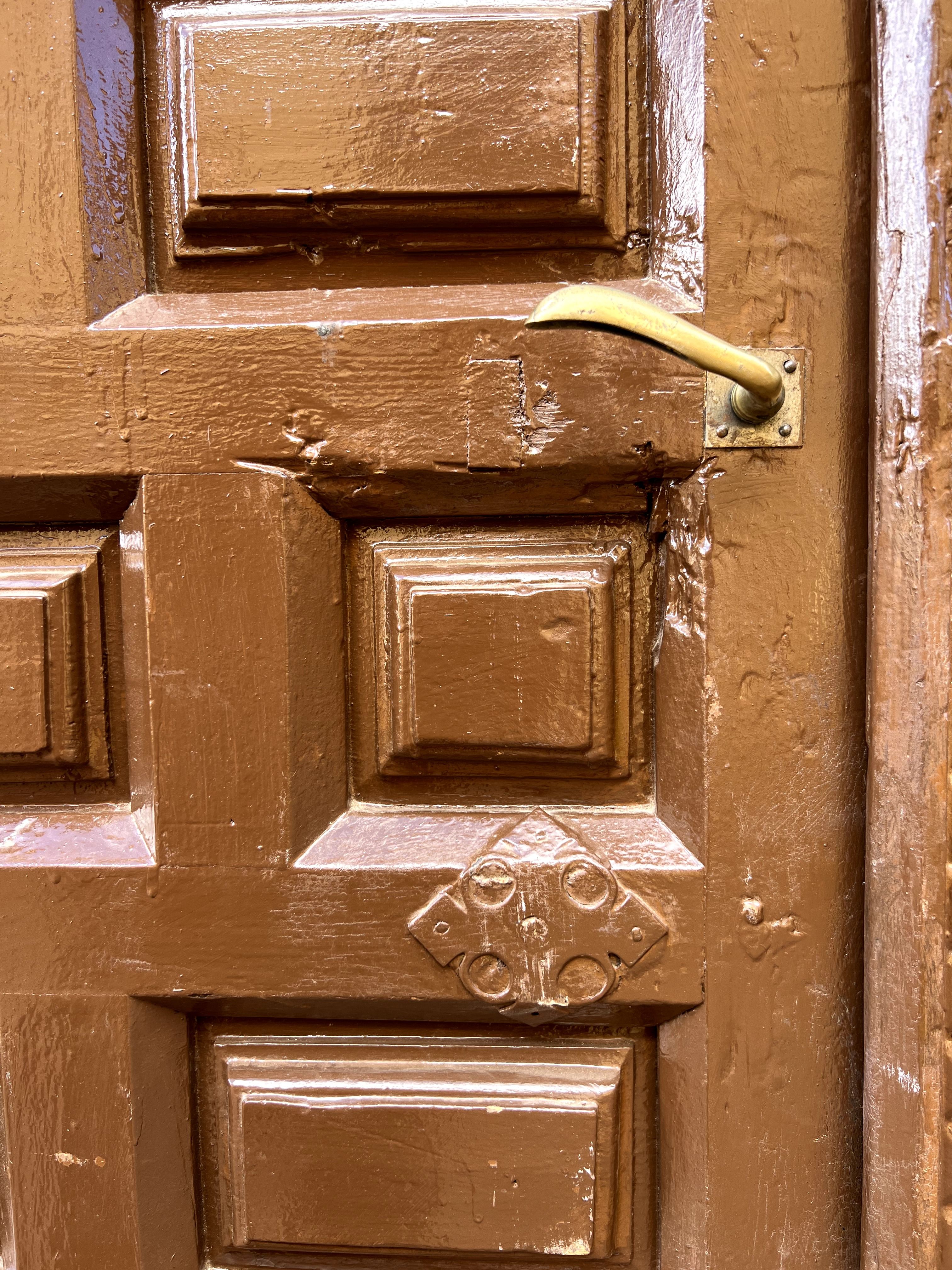 Puerta castellana panelada en madera maciza - 6