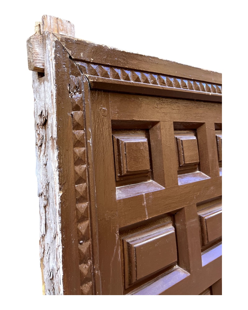 Puerta castellana panelada en madera maciza - 4