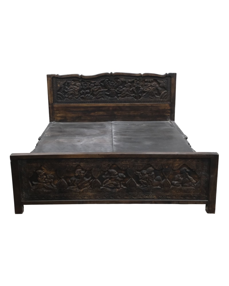 Cama de la India, con Escenas de las 1001 Noches