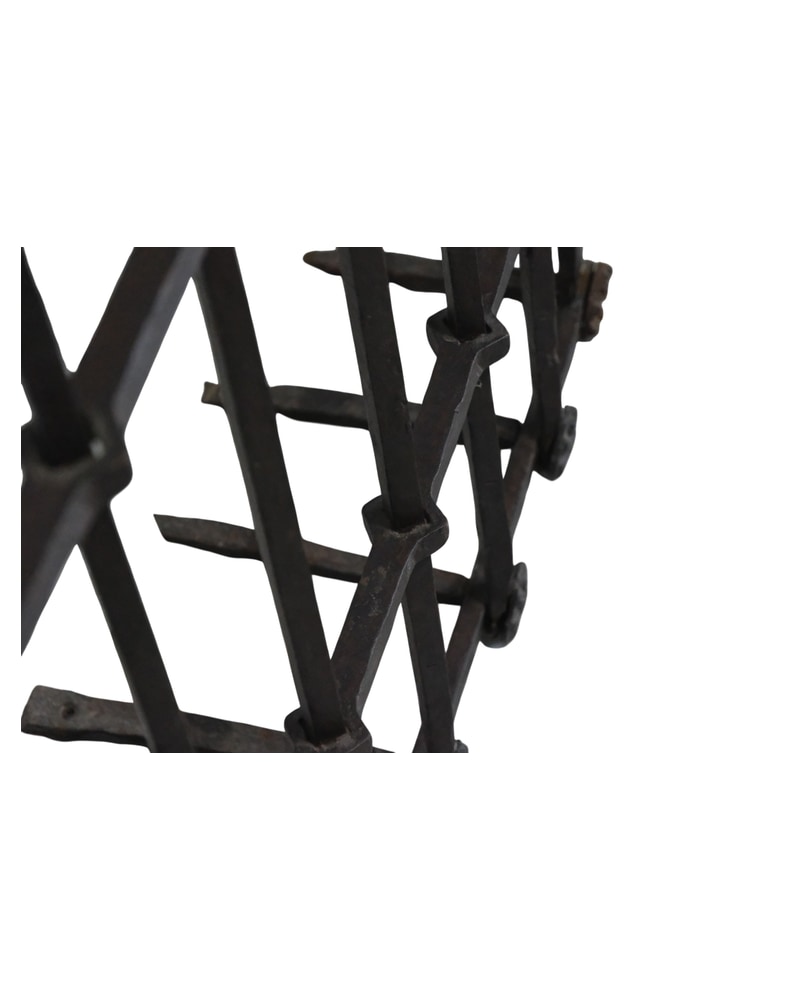 18th Century Wrought Iron Grille with Decorative Finial - 11/12