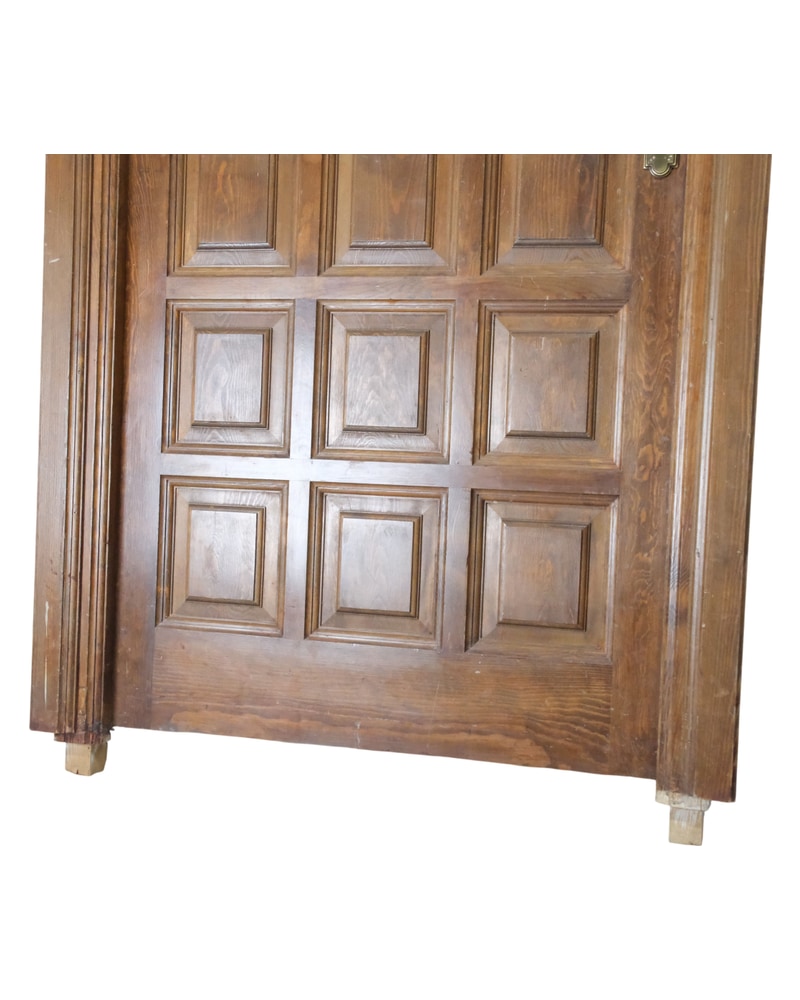 20th Century Semi-Circular Door in Solid Oak - 4/5