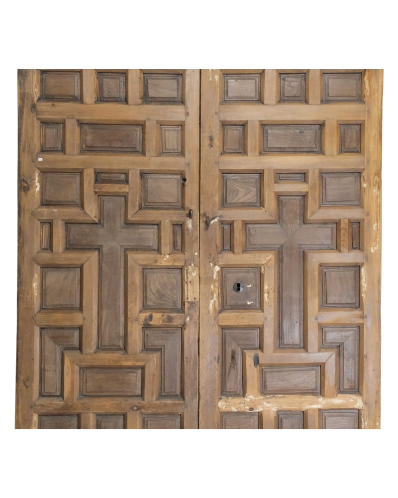 Castilian Door, 17th Century with Central Cross - 3/14