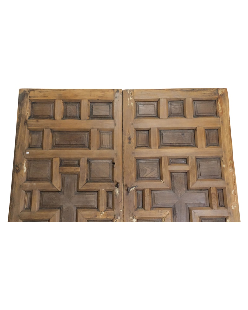Castilian Door, 17th Century with Central Cross - 7/14