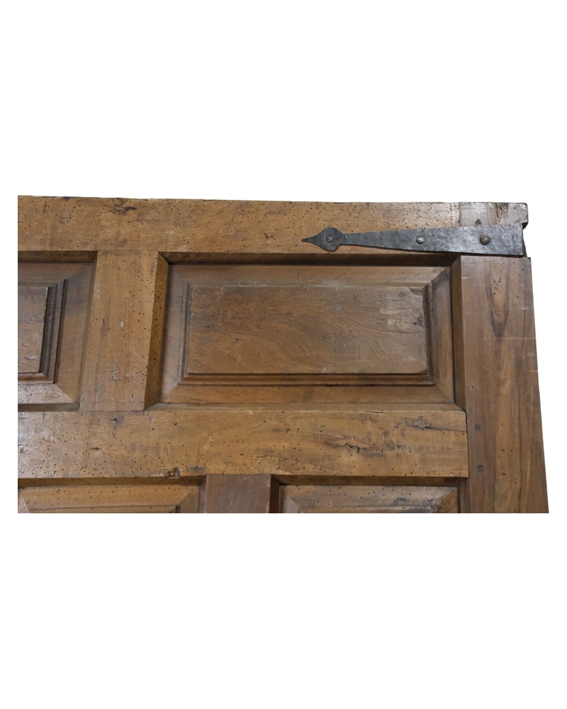 Castilian panel door from the 18th century in walnut - 8/10