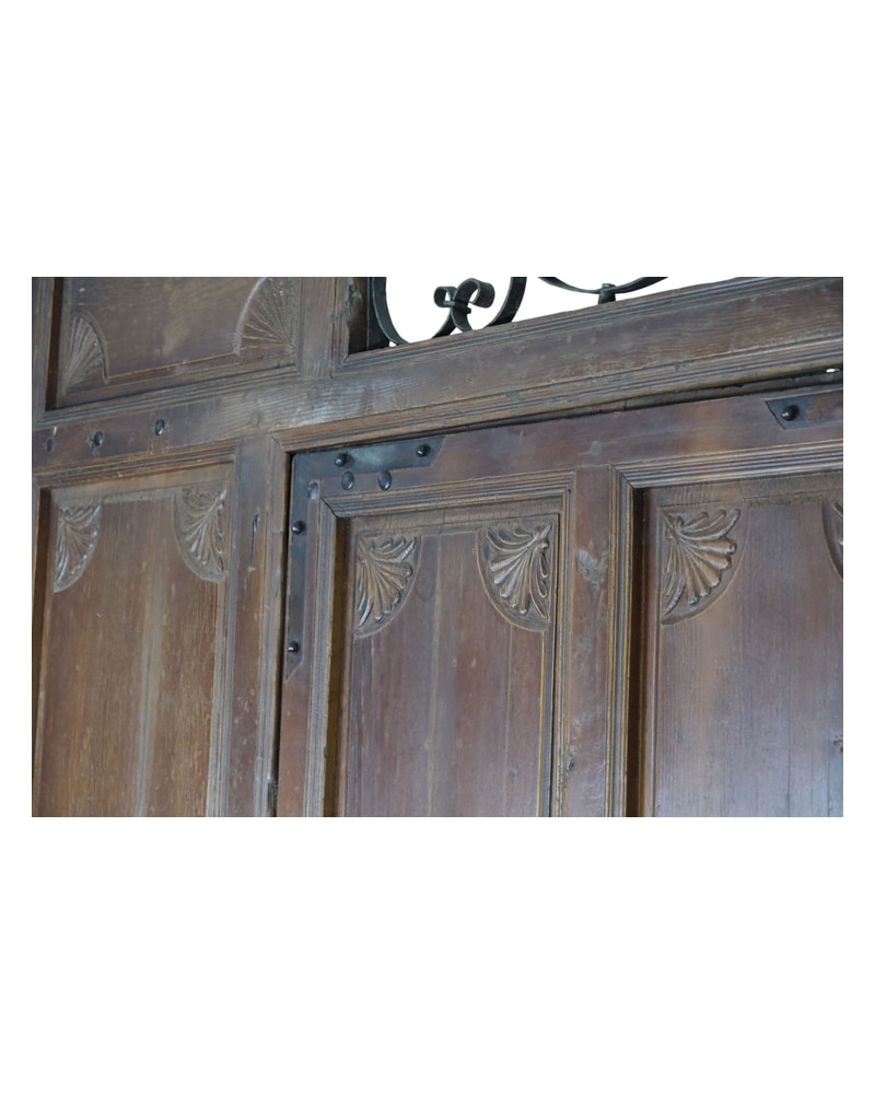 Gate from 1857 in Walnut with Monogram and Wrought Iron - 4/10