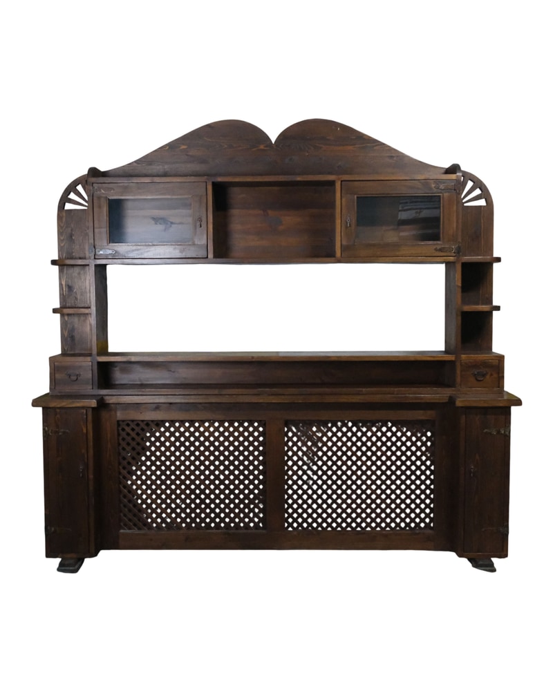 Mueble de Pino del Siglo XX con Cubre Radiador