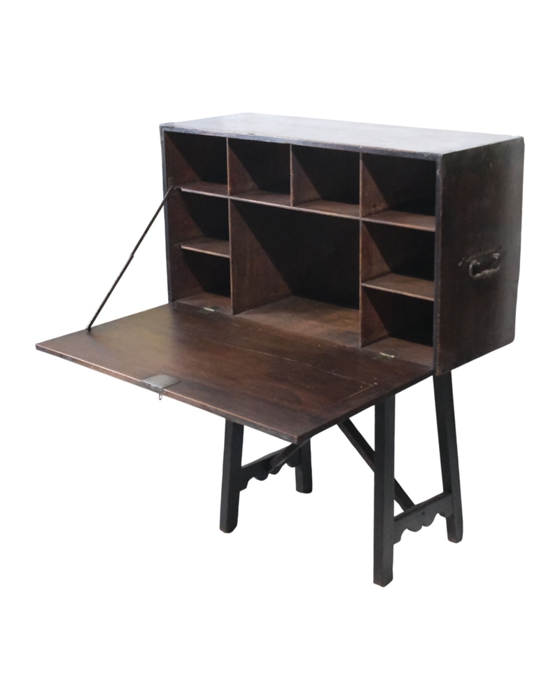 19th Century Bargueño from Cuenca with Support Table - 8/9