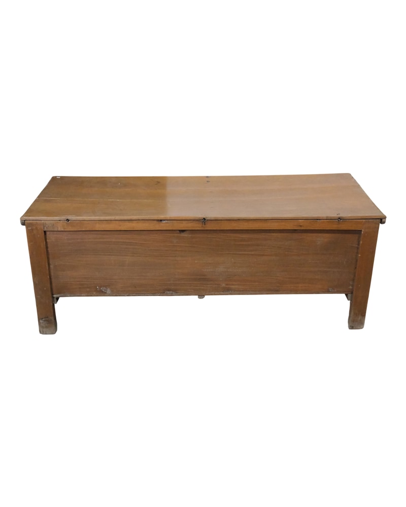 18th Century Andalusian Pine Chest with Carving - 9/11