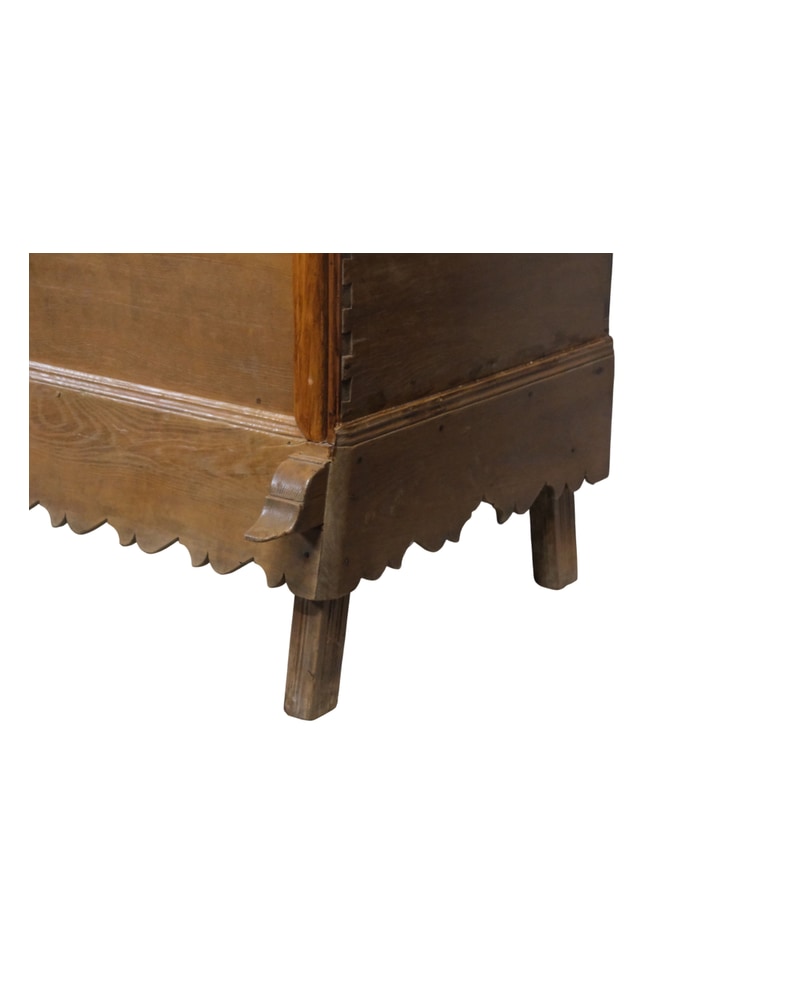 19th Century Pine Chest with Decorative Metals - 5/9