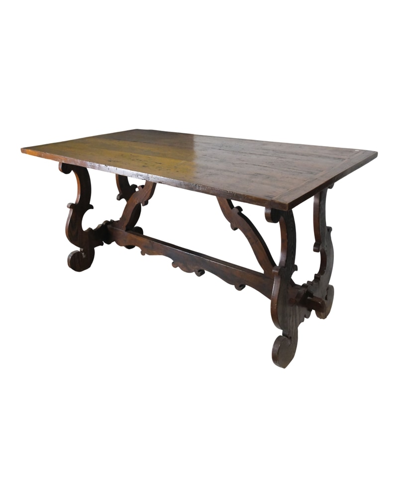 19th Century Dining Table with Castilian Legs in Cervantine Style - 9/10