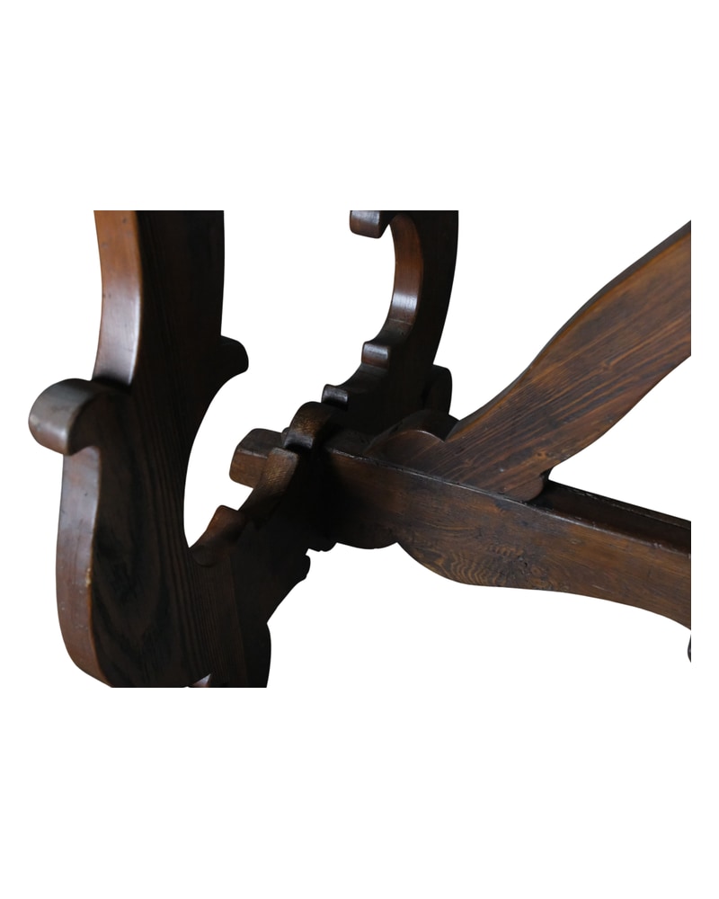 19th Century Dining Table with Castilian Legs in Cervantine Style - 7/10
