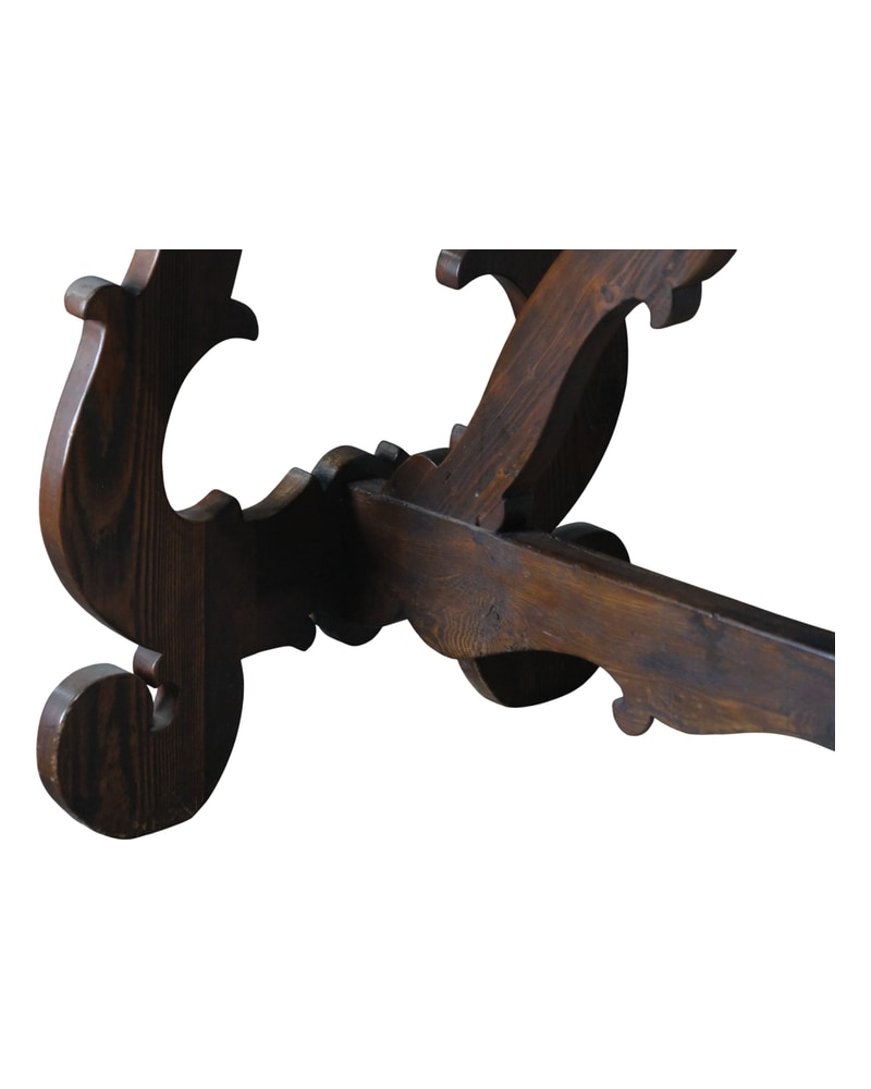 19th Century Dining Table with Castilian Legs in Cervantine Style - 4/10