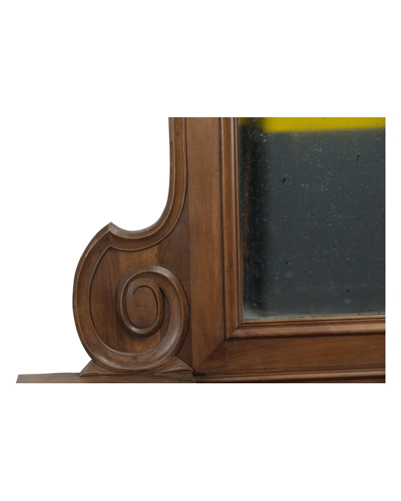 19th Century Chest of Drawers with Mirror and Marble from Madrid - 6/9