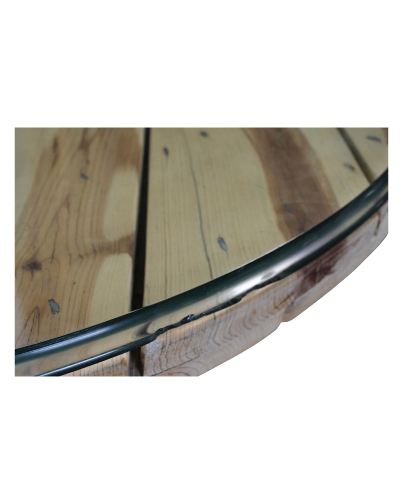 20th Century Glass Table with Iron Leg - 3/9