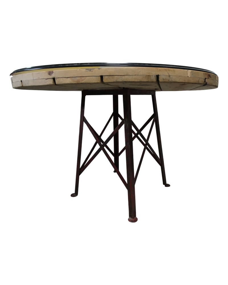 20th Century Glass Table with Iron Leg - 7/9