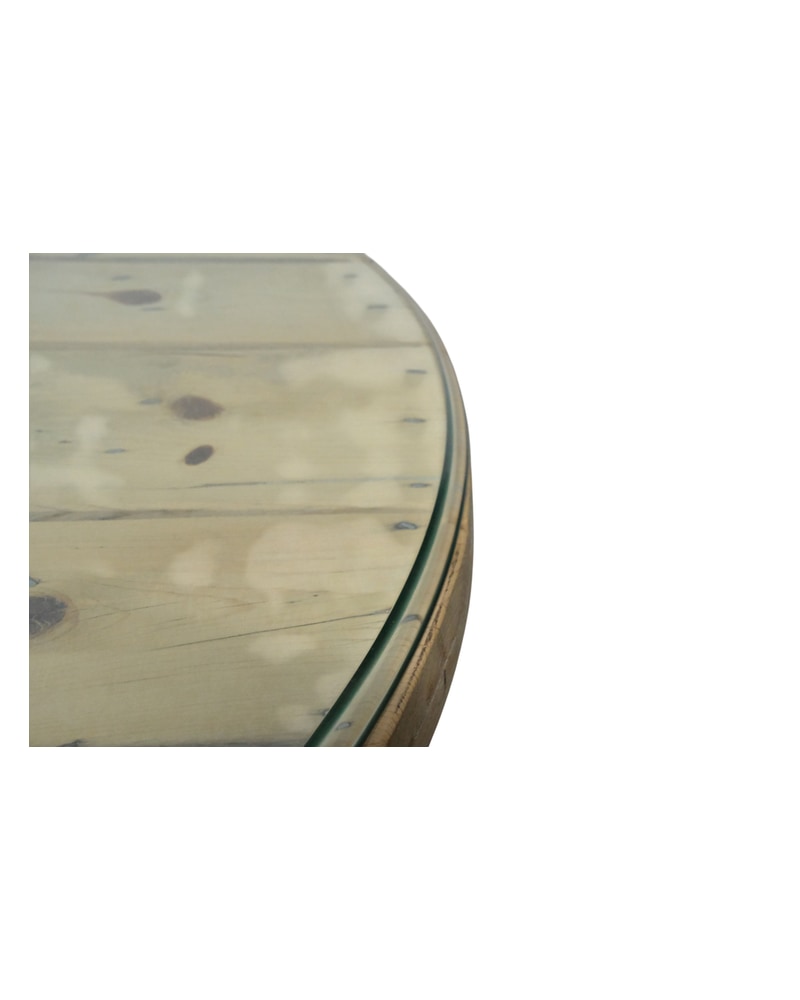 20th Century Glass Table with Iron Leg - 5/9