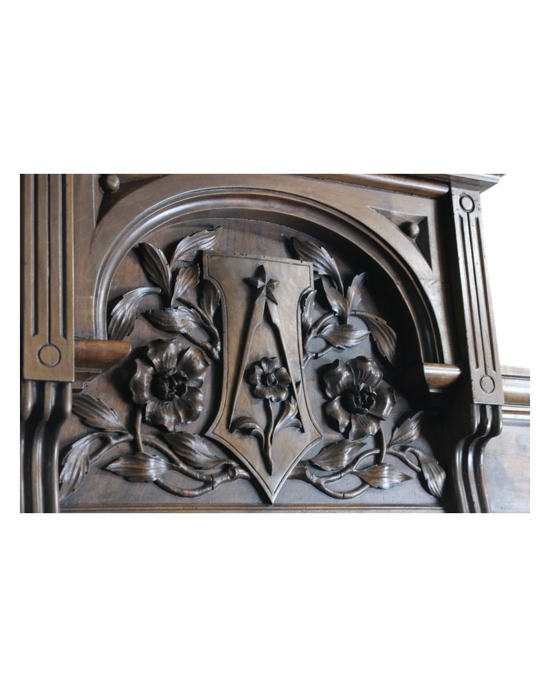 20th Century Hall Table with Heraldic Shield and Compass - 4/8