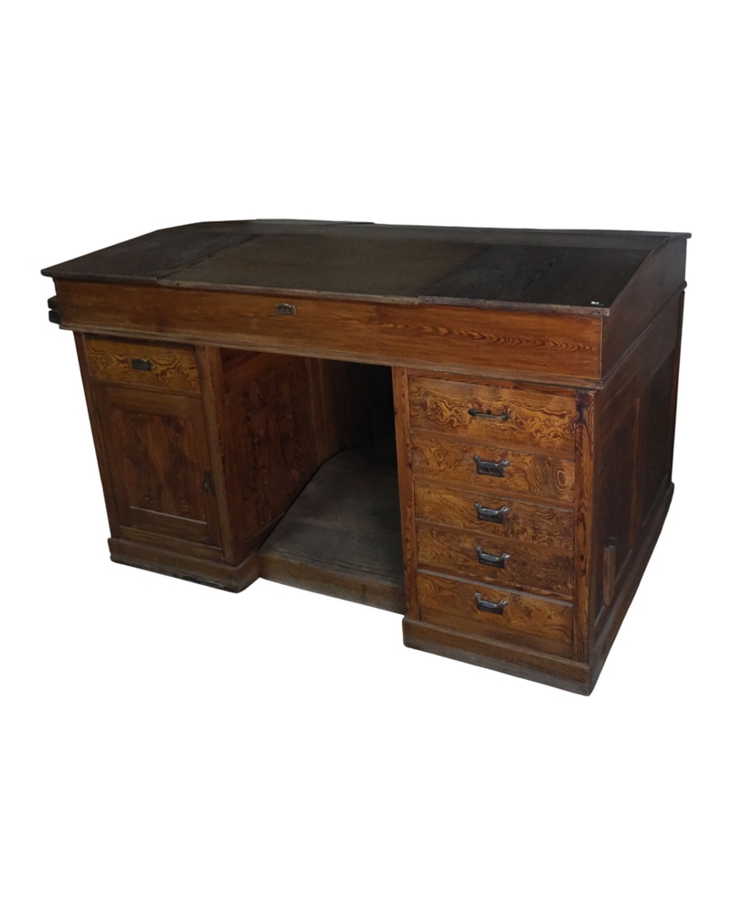 20th Century Architect's Desk with Folding Top - 2/12