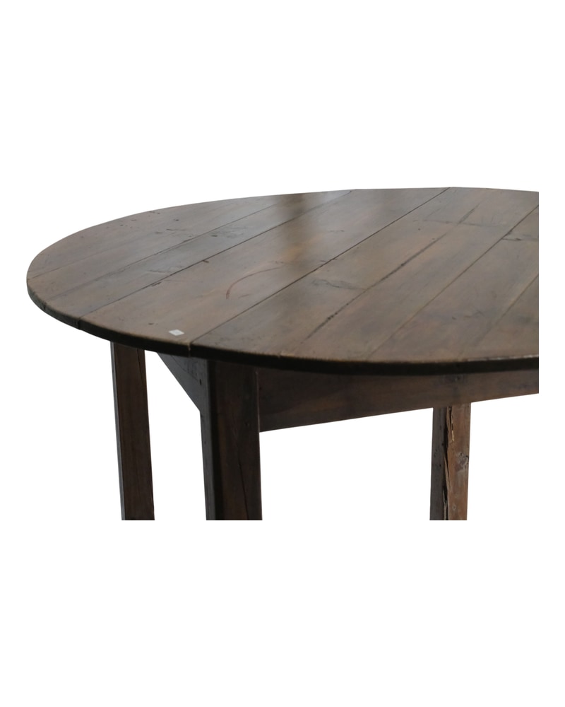 20th Century Round Pine Table - 3/5