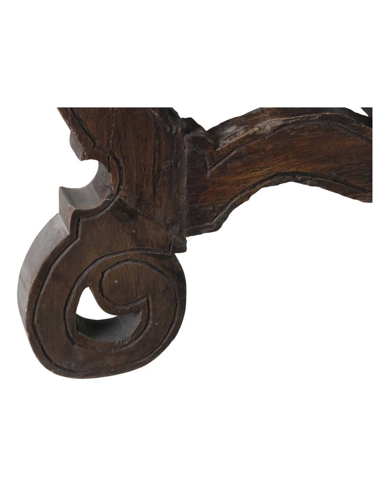 18th Century Walnut Table with Lyre Legs - 7/7