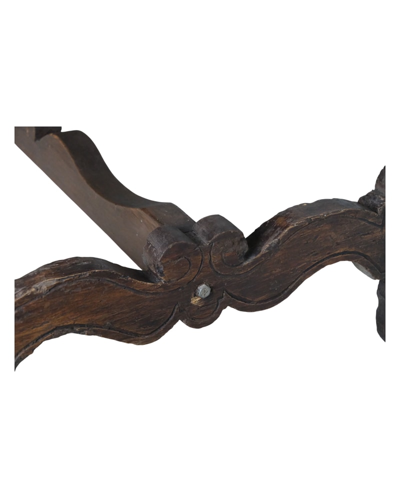 18th Century Walnut Table with Lyre Legs - 5/7