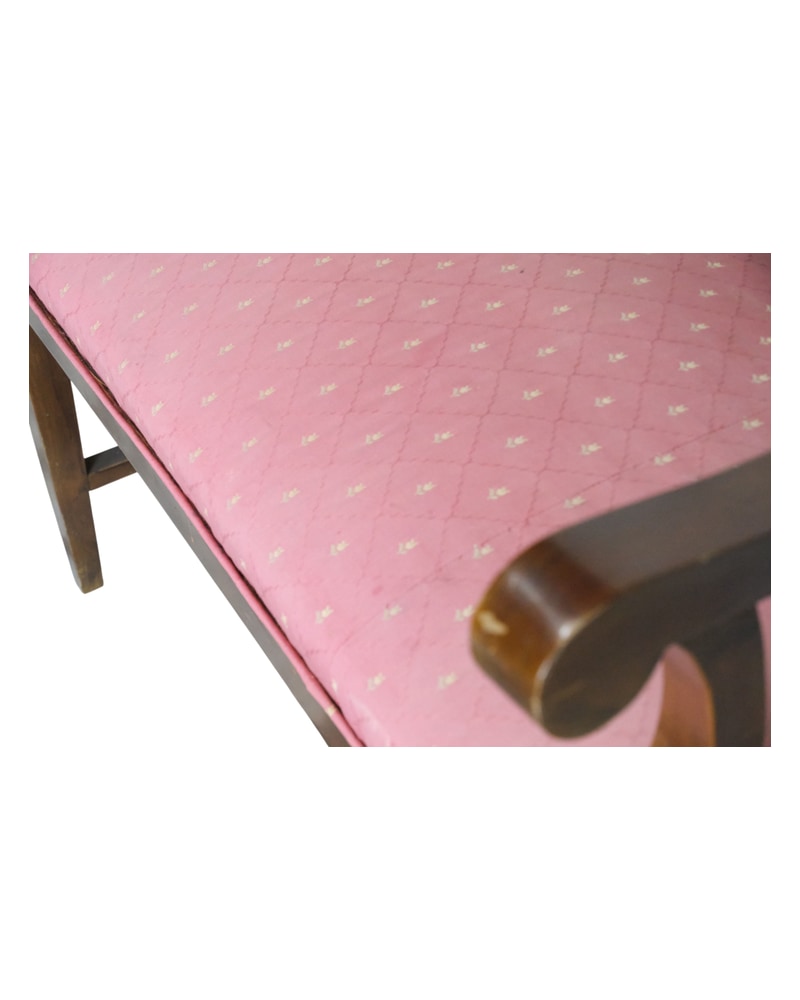 Neoclassical Bench from the 20th Century with Lattice Backrest - 5/7