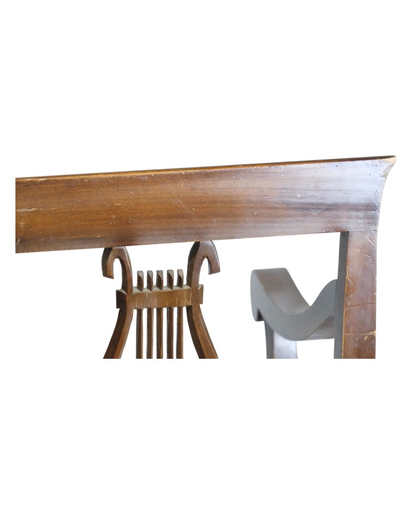 Neoclassical Bench from the 20th Century with Lattice Backrest - 7/7