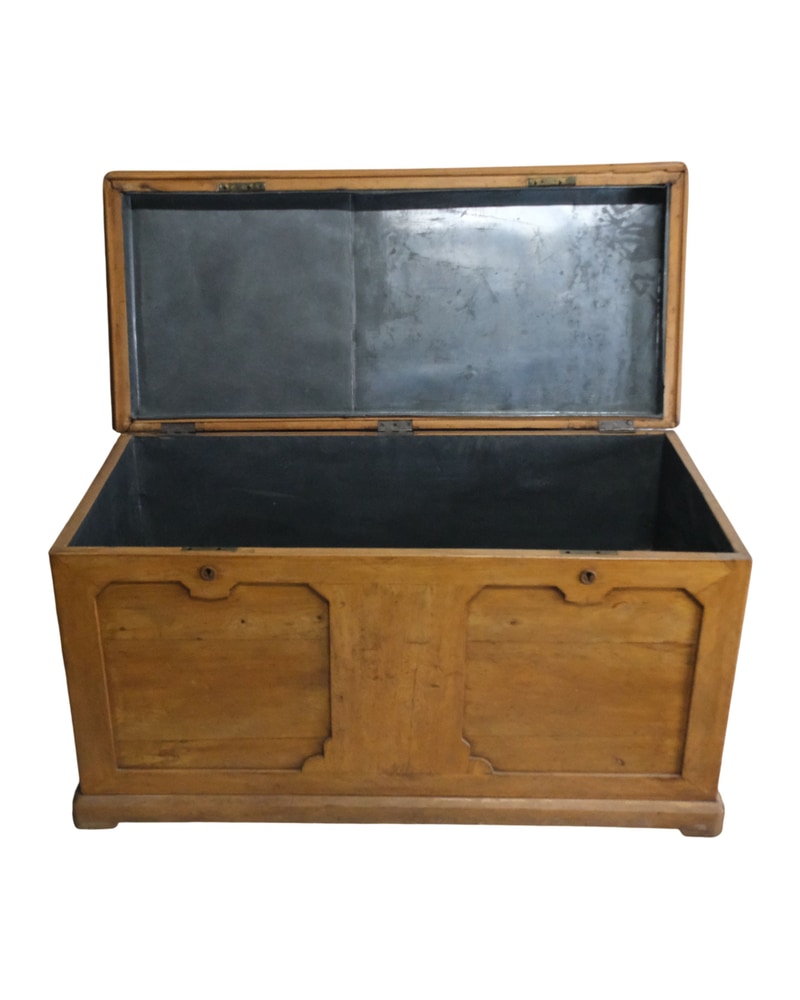 20th Century Pine Chest with Zinc Lining - 6/10