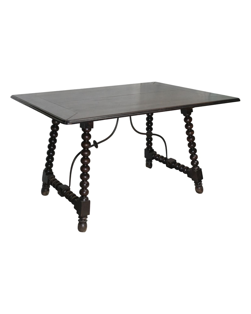 18th Century Castilian Table with Turned Legs - 2/6