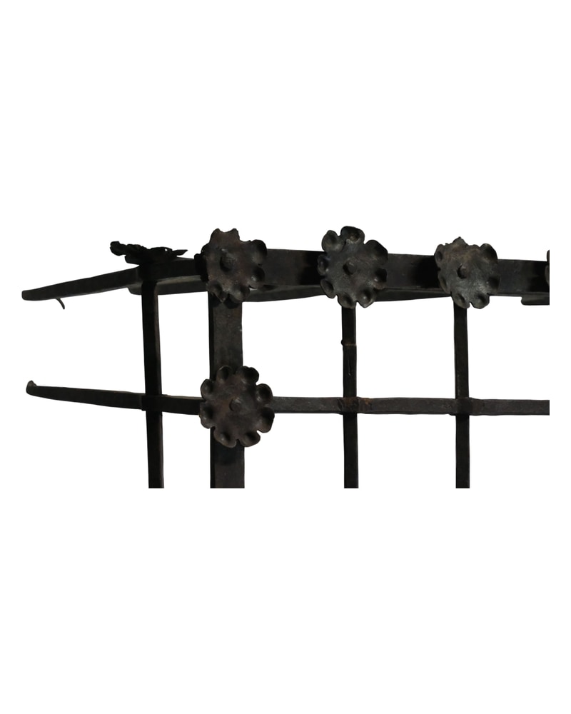 17th Century Castilian Grille in Wrought Iron - 3/8