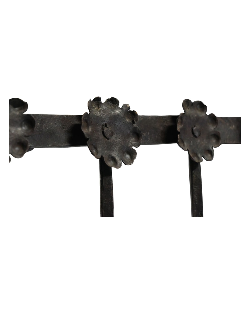 17th Century Castilian Grille in Wrought Iron - 4/8