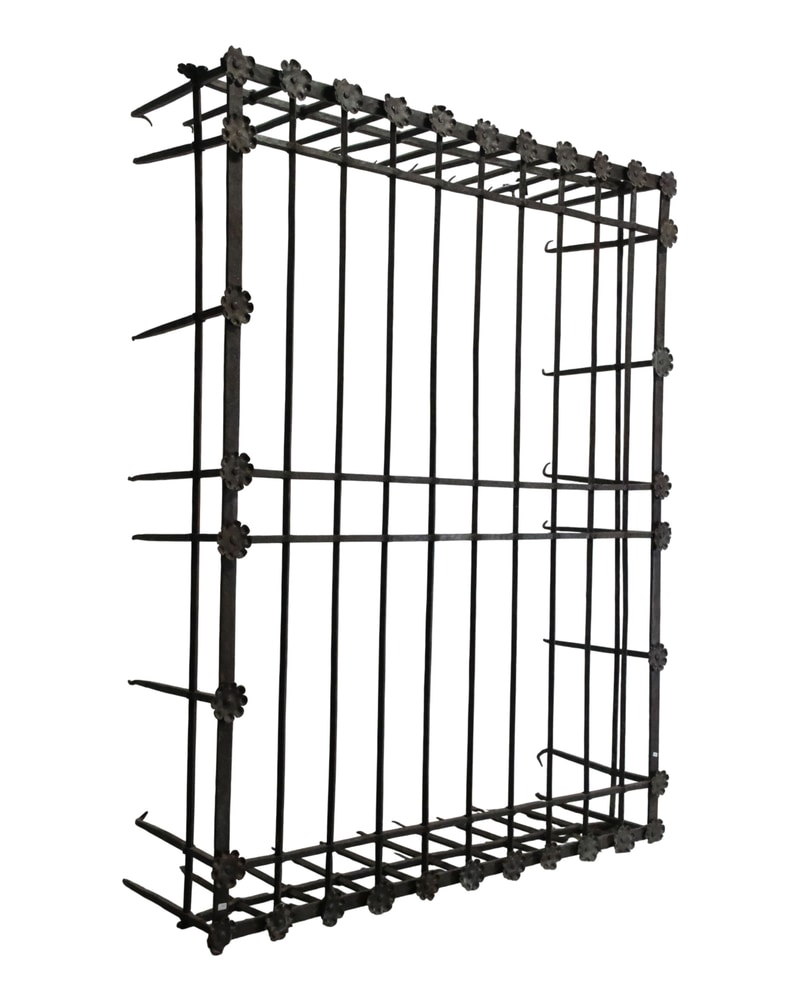 17th Century Castilian Grille in Wrought Iron - 2/8