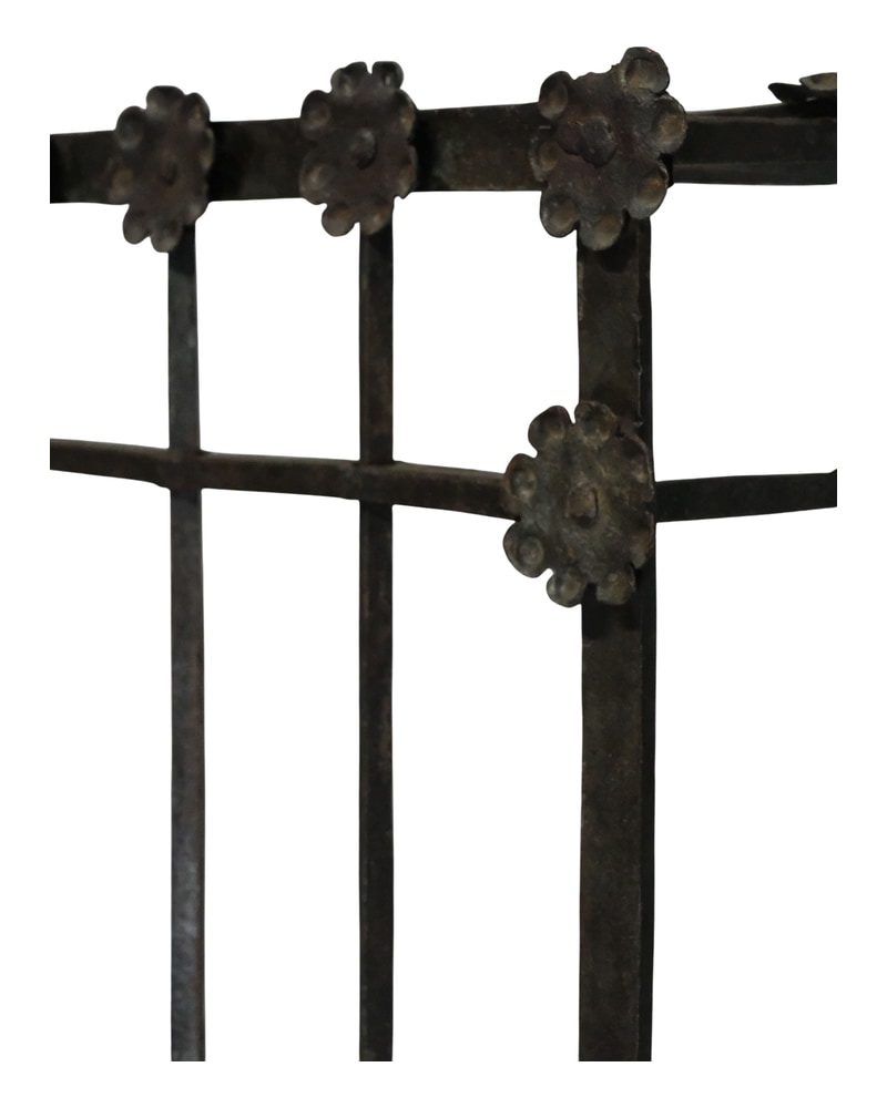 17th Century Castilian Grille in Wrought Iron - 6/8