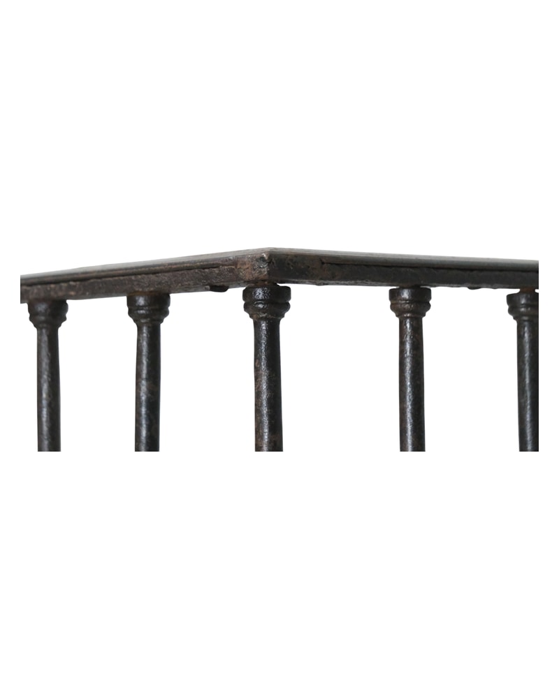 19th Century Iron Balcony with Sophisticated Details - 8/12