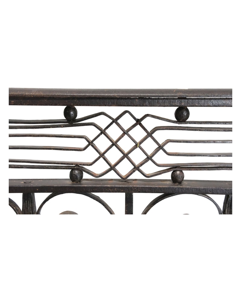 19th Century Wrought Iron Modernist Balcony - 16/19
