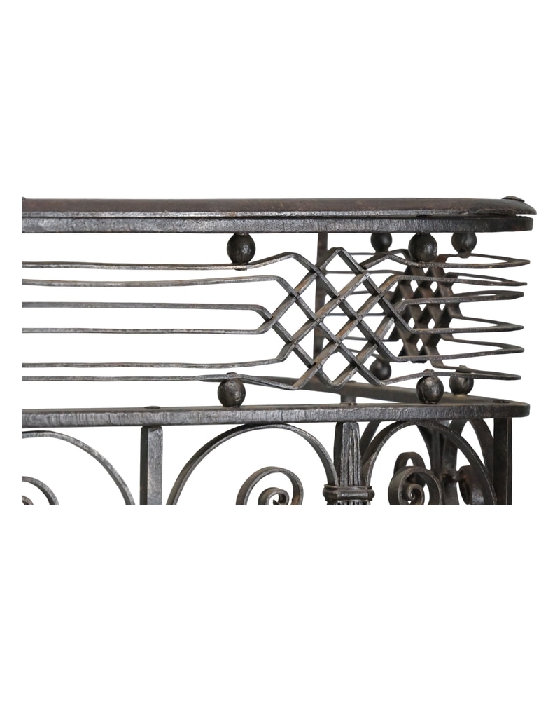 19th Century Wrought Iron Modernist Balcony - 10/19