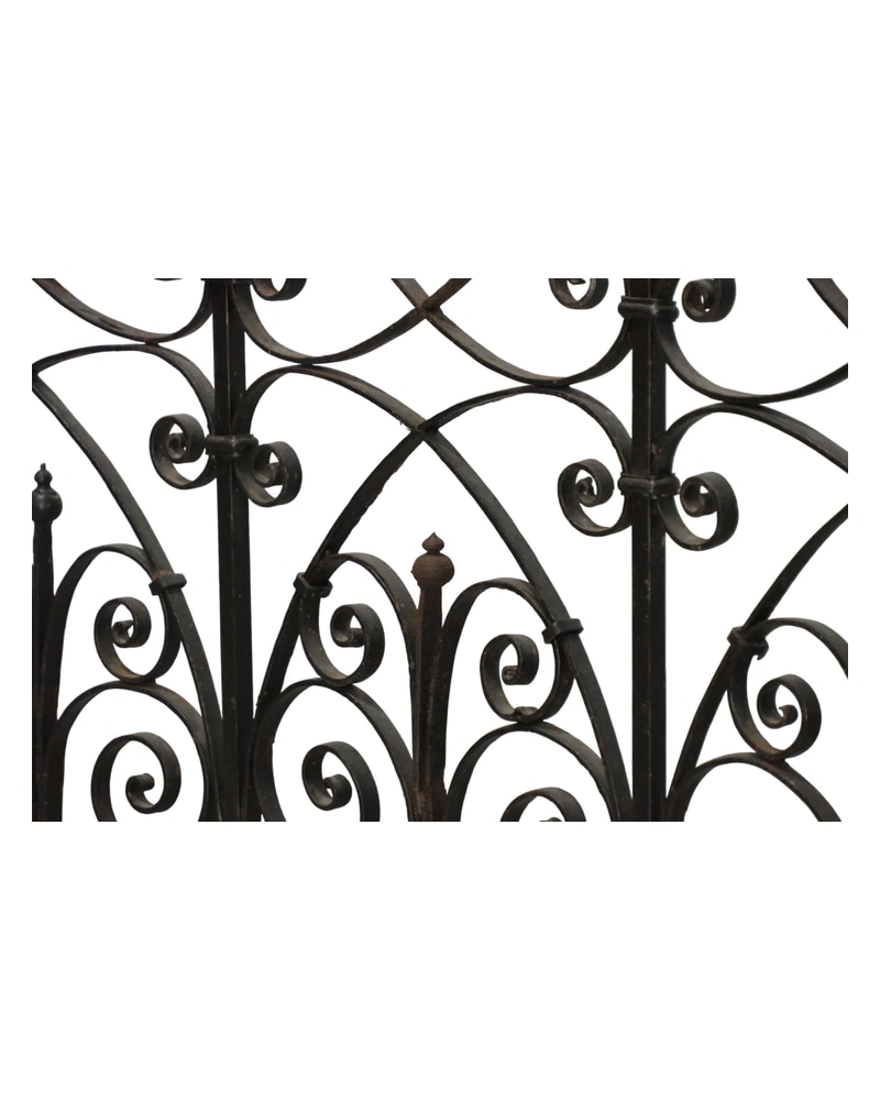 19th Century Wrought Iron Modernist Balcony - 7/19