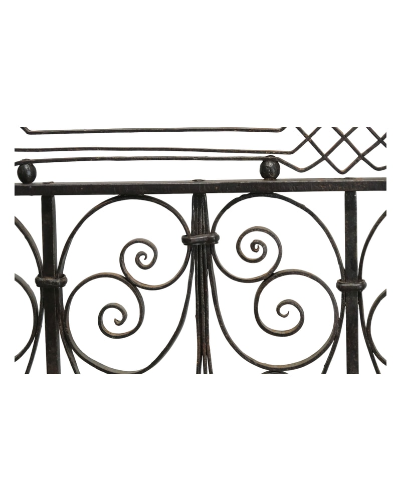 19th Century Wrought Iron Modernist Balcony - 9/19
