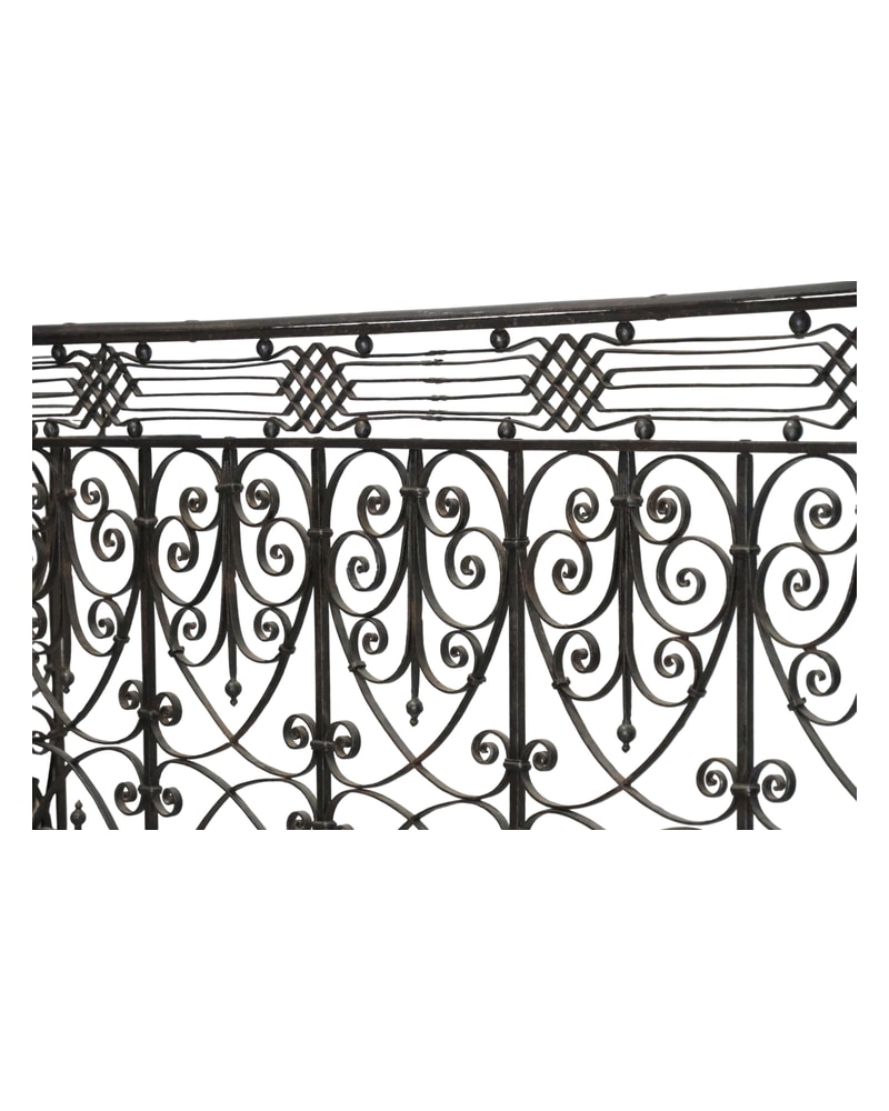 19th Century Wrought Iron Modernist Balcony - 5/19