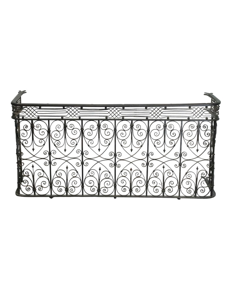 Balcón Modernista de Hierro Forjado del Siglo XIX