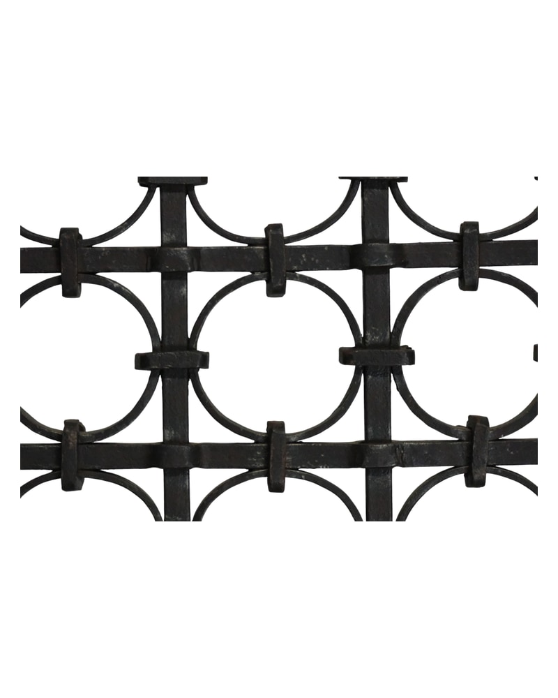19th Century Cast Iron Grille with Motifs - 6/7