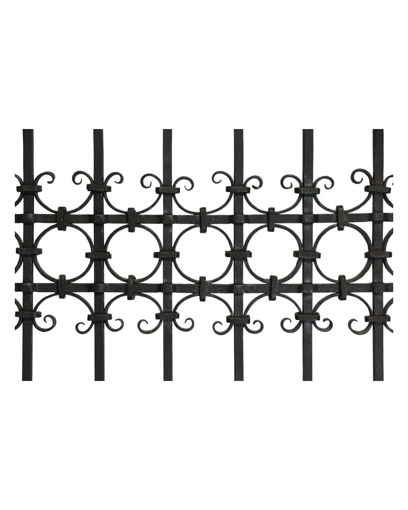 19th Century Cast Iron Grille with Motifs - 7/7