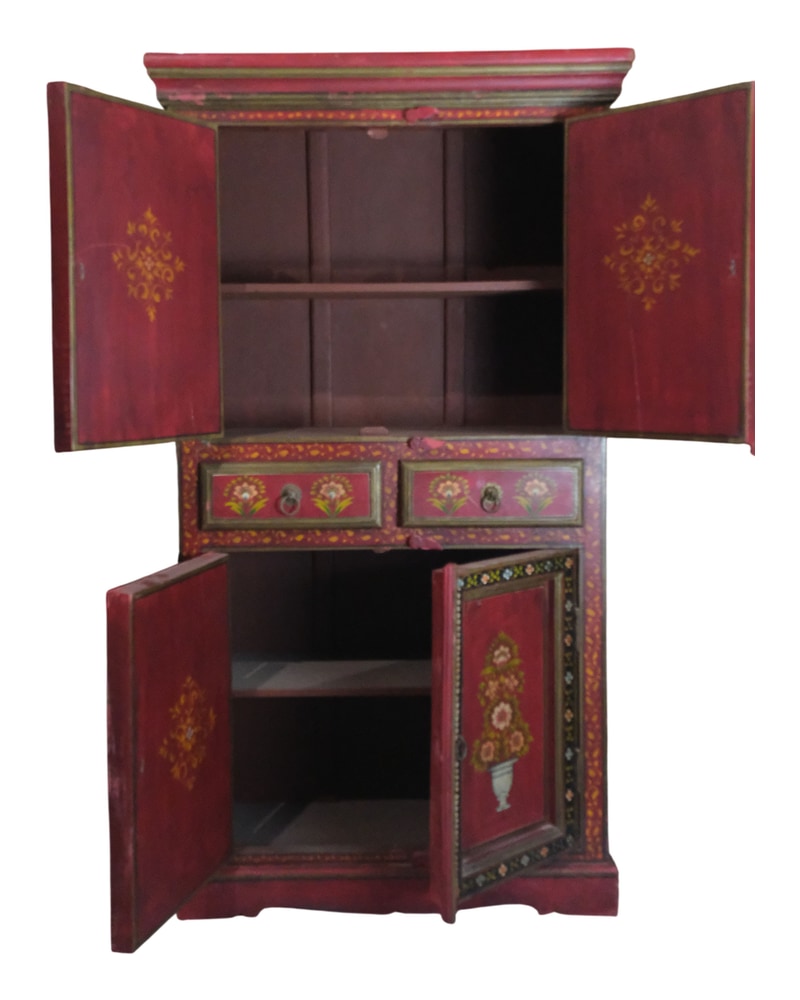 20th Century Furniture Painted with Indian Flowers - 7/10
